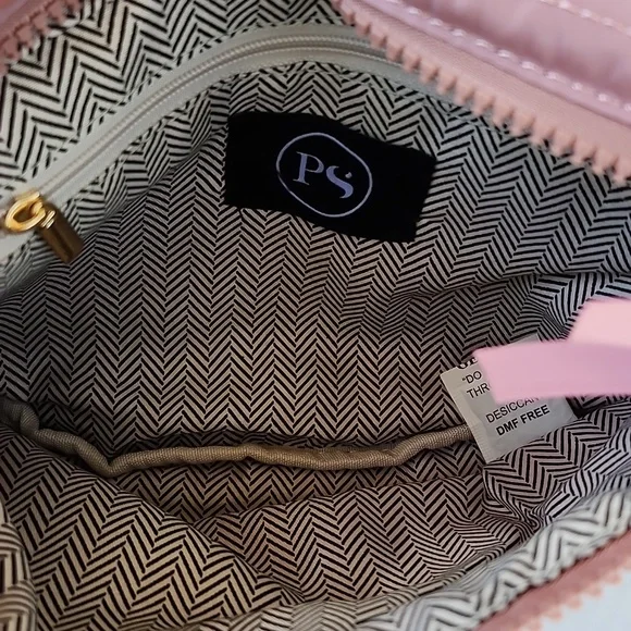 NWT PRETTY SIMPLE JOLIE PINK PUFFER BAG - Picture 6 of 12